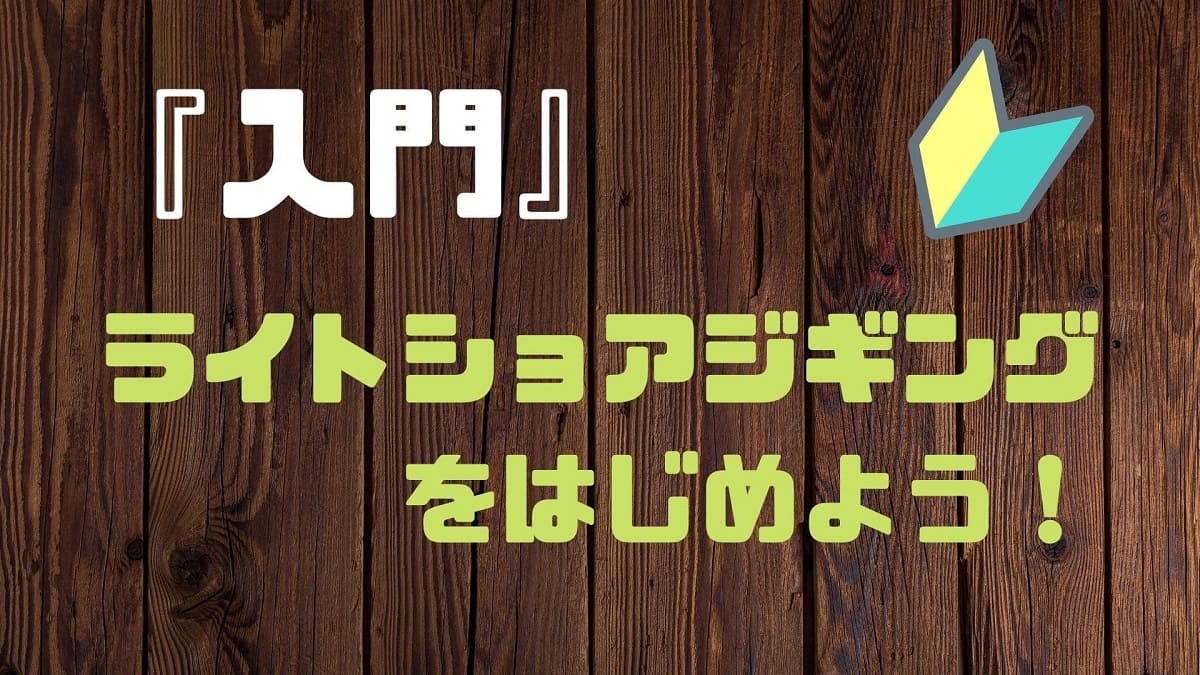 入門 ライトショアジギングをはじめよう 入門 ライトショアジギングをはじめよう